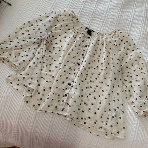 Polka dot HM top